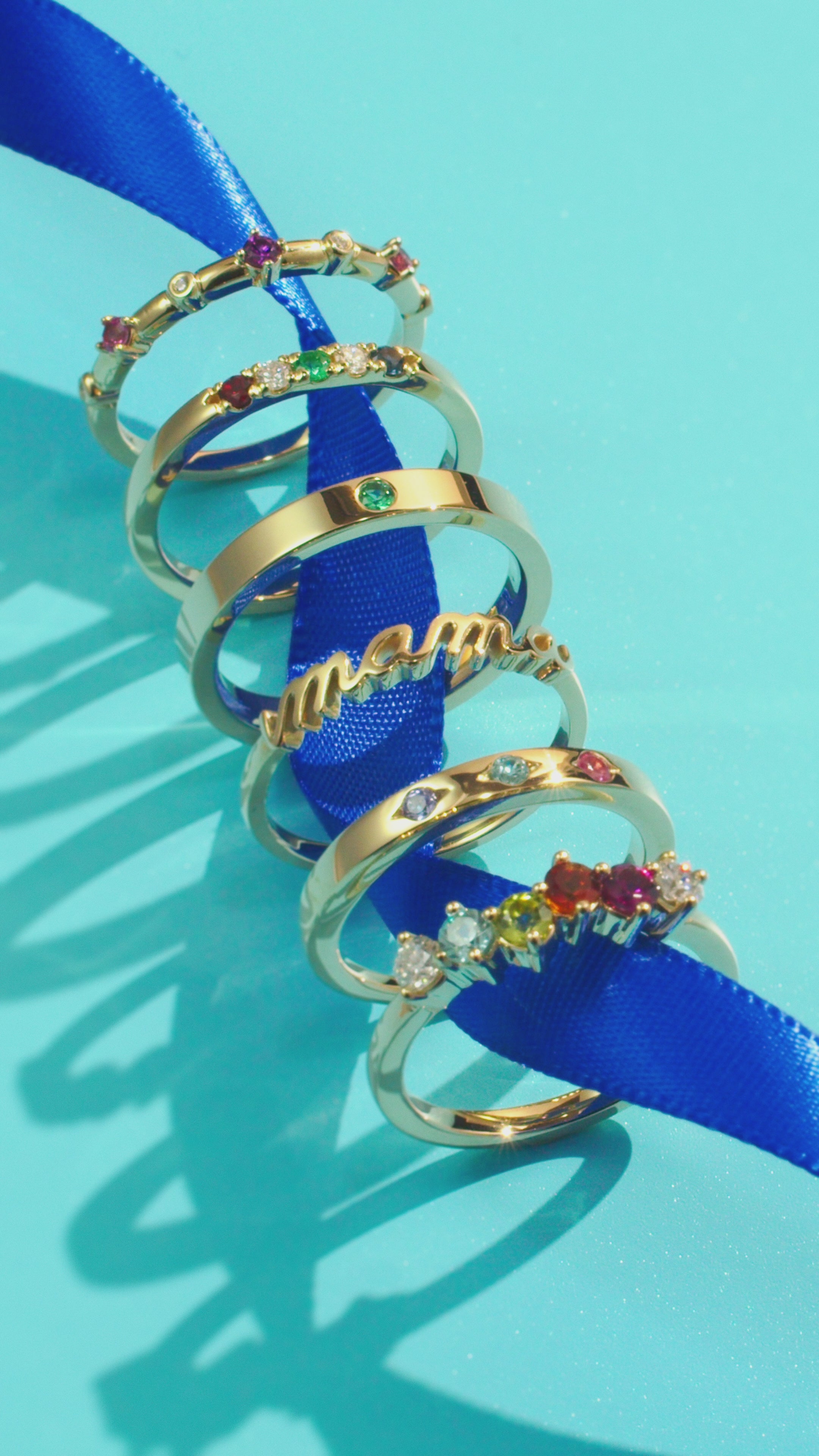 Mama Script Ring