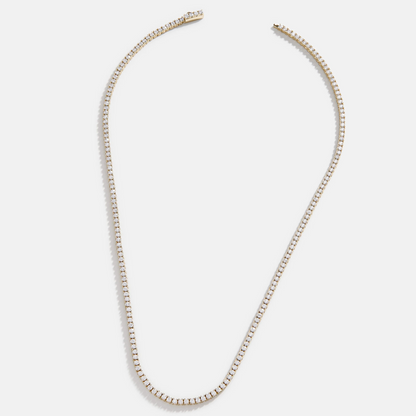Tennis Necklace Gold 3mm