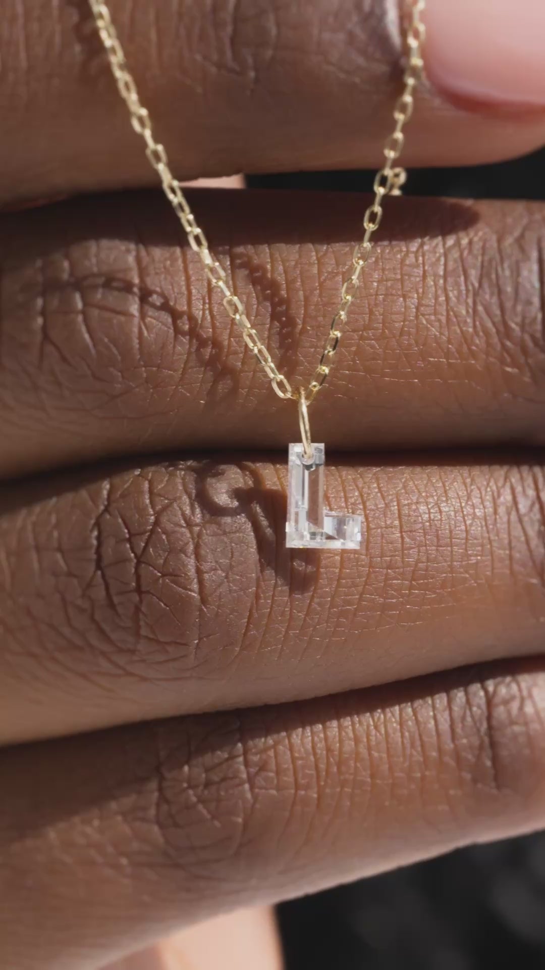 Élodie 14K Gold Lab-Grown Diamond Initial Charm