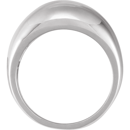 Riviera dome ring in high-polish 14K yellow gold