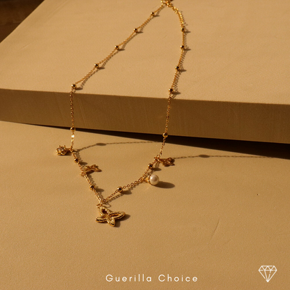 JASMINE CHARM GOLD NECKLACE | jasmine-charm-gold-necklace | Necklace | Guerilla Choice