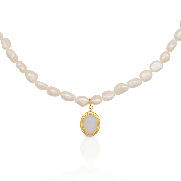 ROSETTE PEARL NECKLACE | rosette-pearl-necklace | Necklace | Guerilla Choice