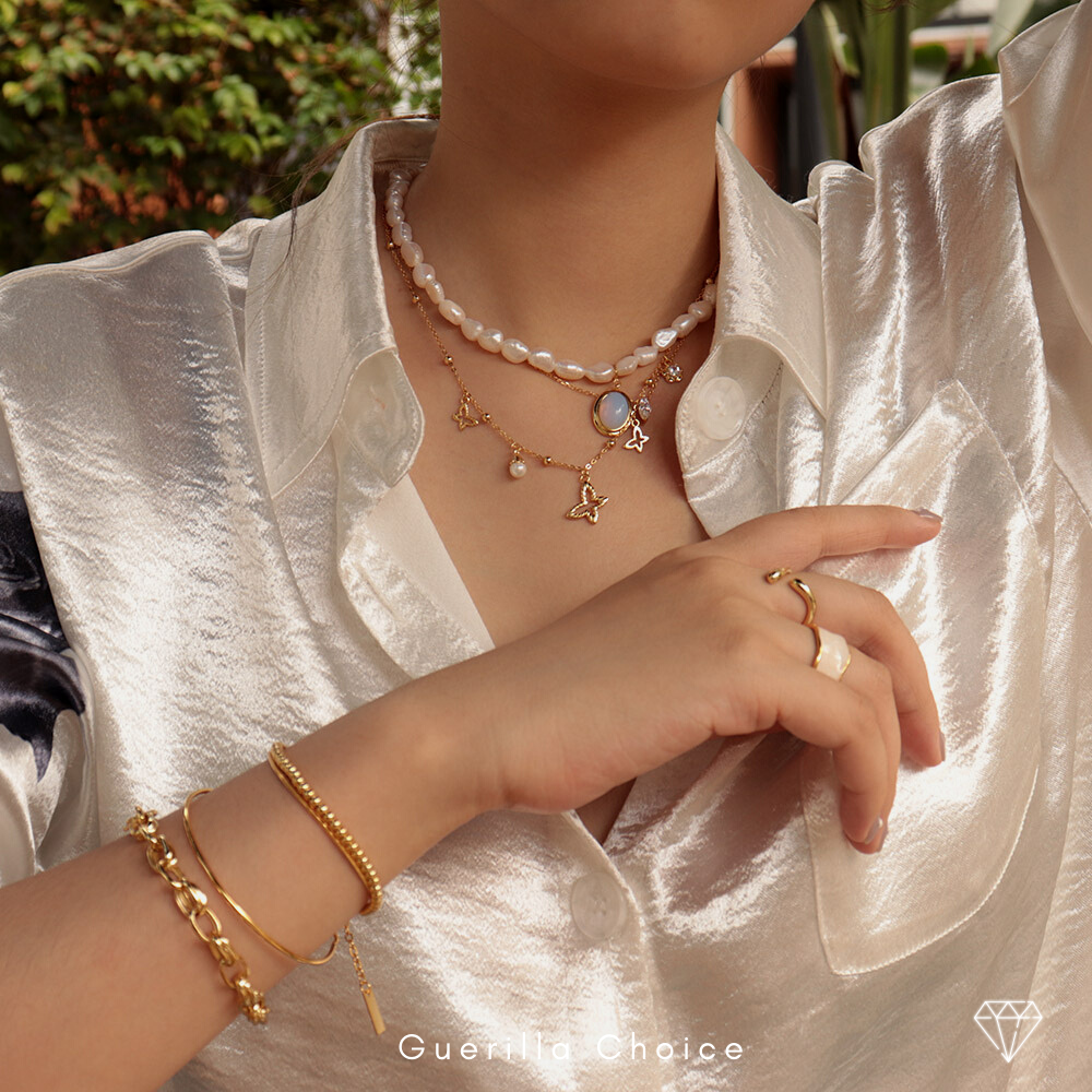 JASMINE CHARM GOLD NECKLACE | jasmine-charm-gold-necklace | Necklace | Guerilla Choice