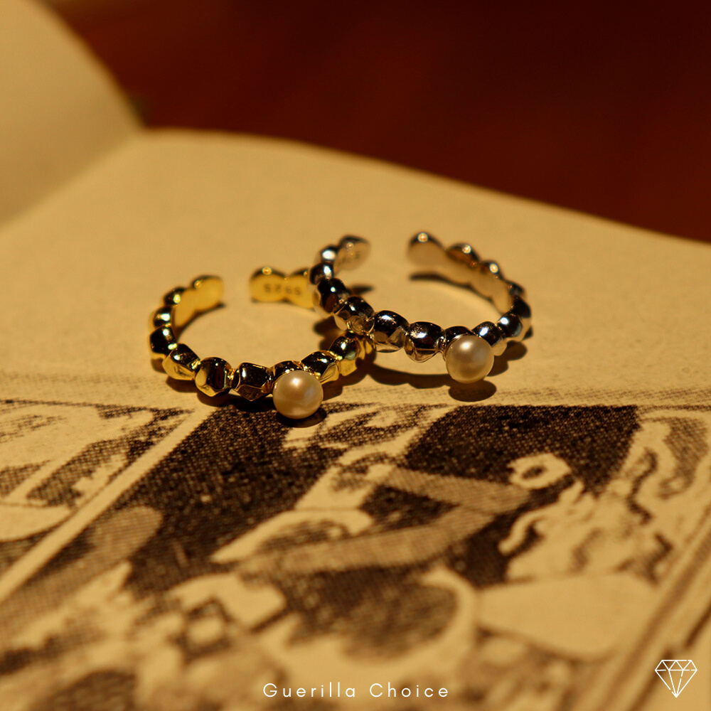 JASMINE PEARL CHARM RING | jasmine-pearl-charm-ring | Rings | Guerilla Choice