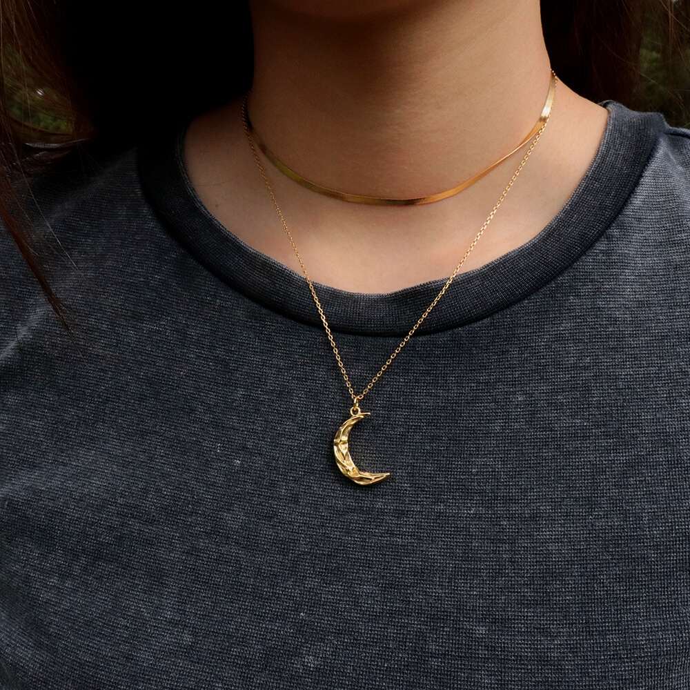 Moon Charm Necklace | moon-charm-necklace | Necklace | Guerilla Choice
