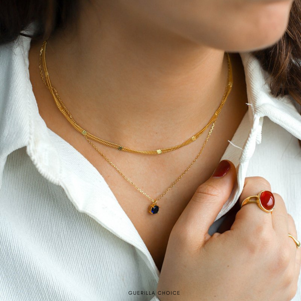 DACEY BLUE NECKLACE | dacey-blue-necklace | Jewelry | Guerilla Choice