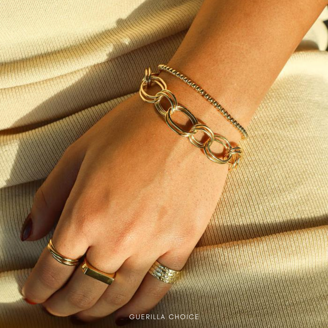 PRUNELLA GOLD BRACELET | prunella-gold-bracelet | Bracalet | Guerilla Choice