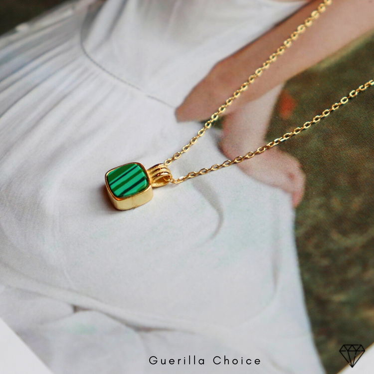 BAYLIE MALACHITE NECKLACE | baylie-malachite-necklace | Necklaces | Guerilla Choice