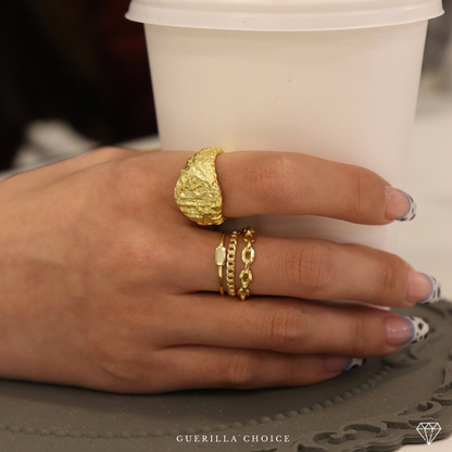 GRAZIA GOLD STACK RING | grazia-gold-stack-ring | Rings | Guerilla Choice