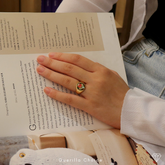 CHARM GOLD FLOWER RING | charm-gold-flower-ring | Ring | Guerilla Choice