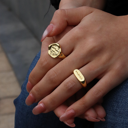 MERCI GOLD RING | merci-gold-ring | Ring | Guerilla Choice