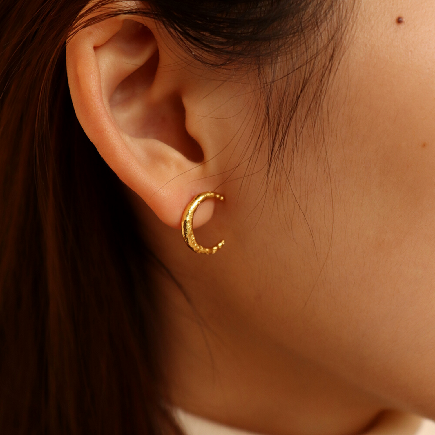 MOON CHARM EARRINGS | moon-charm-earrings | Earrings | Guerilla Choice