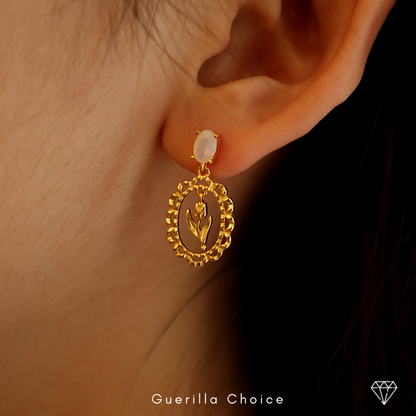 NARCISSE DAINITY 18K EARRINGS | narcisse-dainity-18k-earrings | Earrings | Guerilla Choice