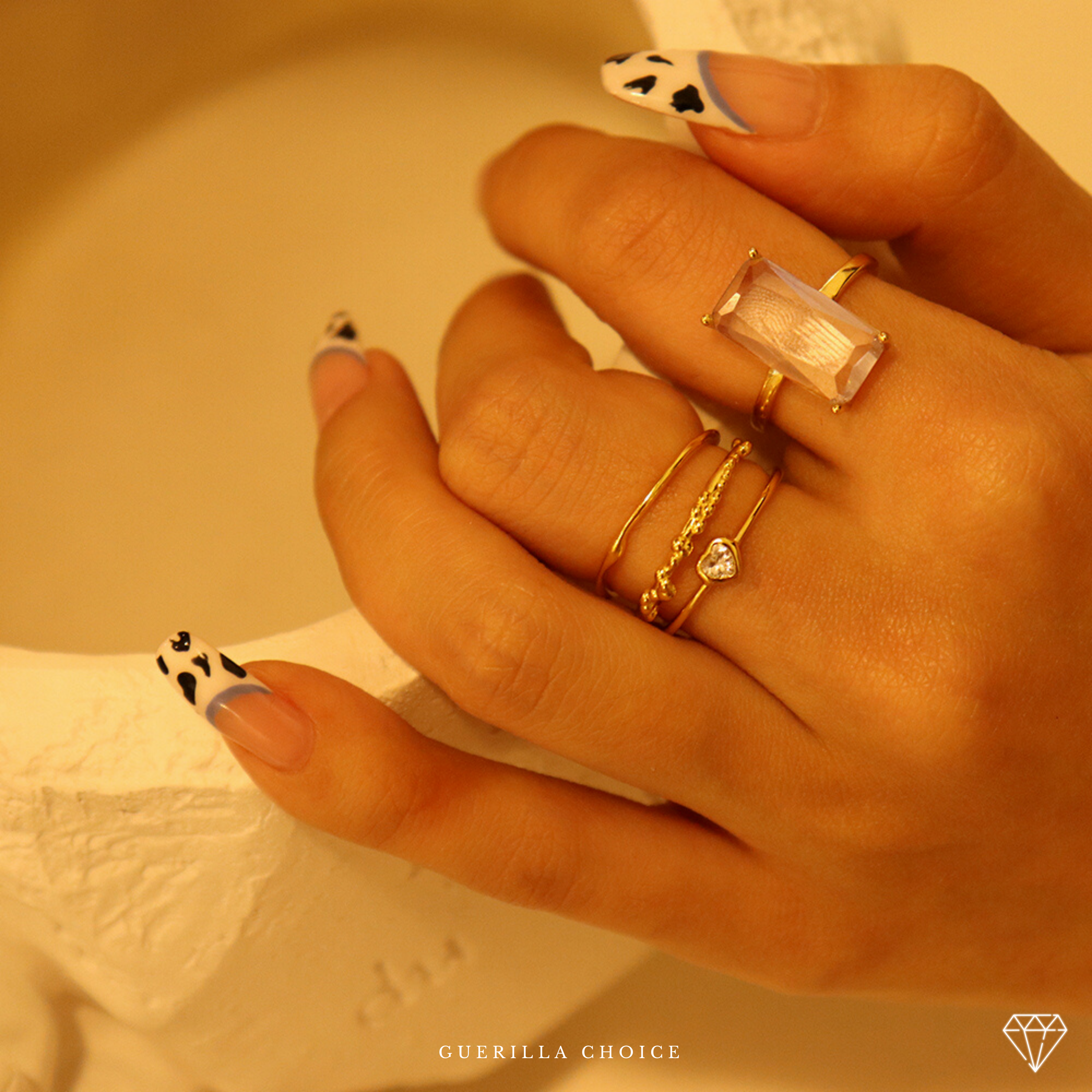 CRYSTAL HEART RING | crystal-heart-ring | Ring | Guerilla Choice
