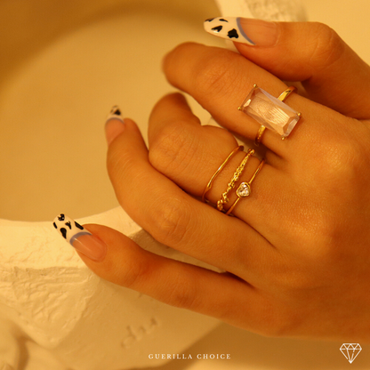 CRYSTAL HEART RING | crystal-heart-ring | Ring | Guerilla Choice