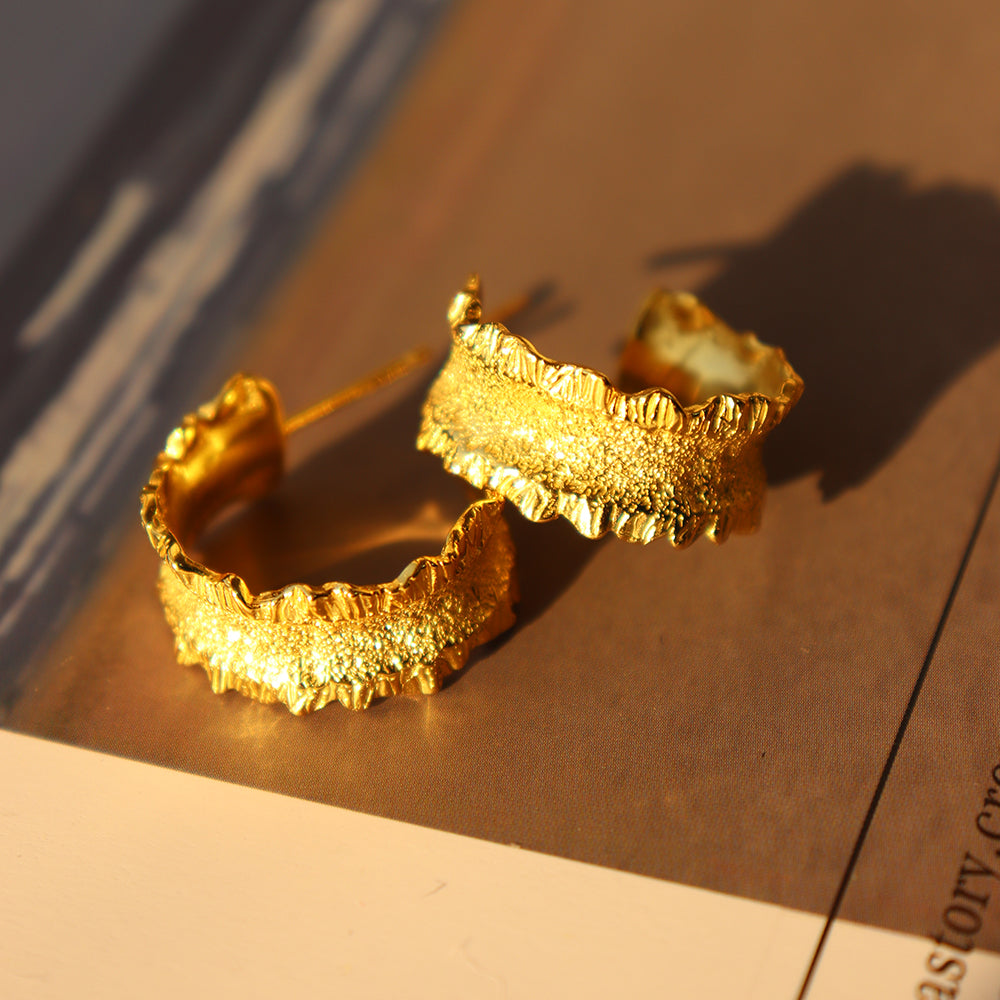 LAVENDER GOLD EARRINGS | lavender-gold-earrings | Earrings | Guerilla Choice