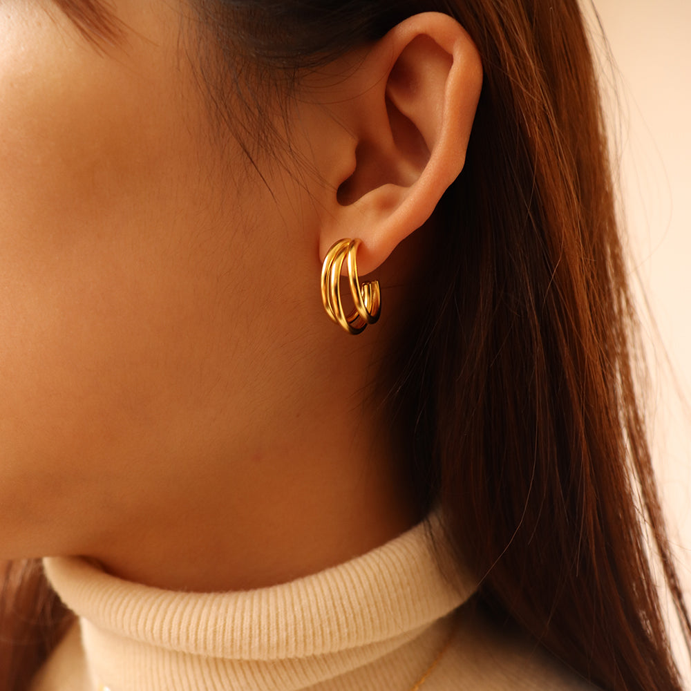 ELISE CHARM GOLD EARRINGS | elise-charm-gold-earrings | Earrings | Guerilla Choice