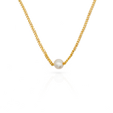 ELAYNE GOLD PEARL NECKLACE | elayne-gold-pearl-necklace | Necklace | Guerilla Choice