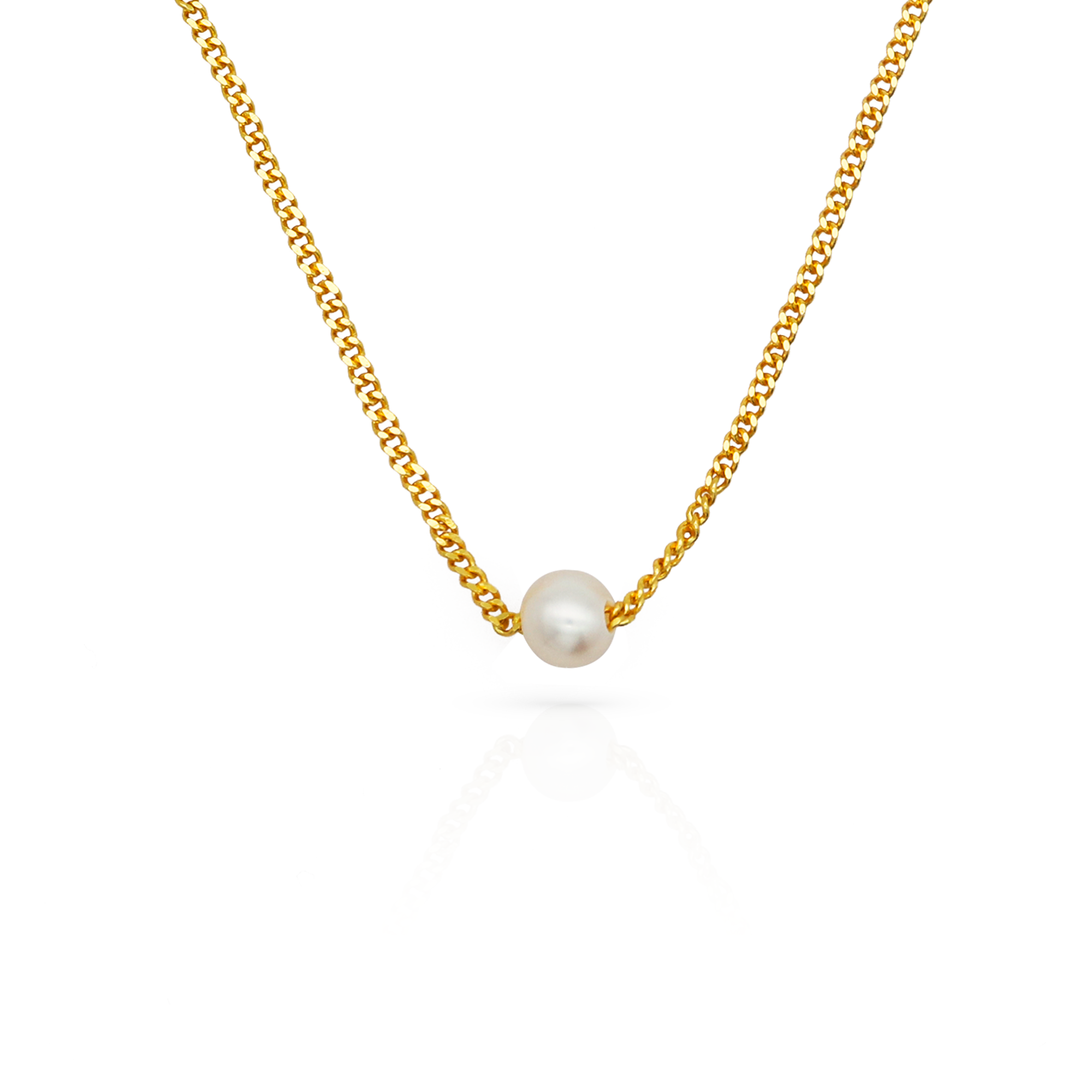 ELAYNE GOLD PEARL NECKLACE | elayne-gold-pearl-necklace | Necklace | Guerilla Choice
