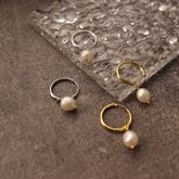 SEASHELL GOLD PEARL EARRINGS | seashell-gold-pearl-earrings | Earrings | Guerilla Choice