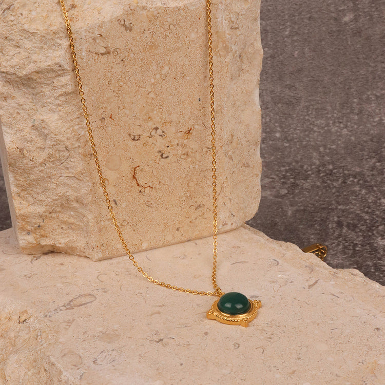 GREEN CAT EYE NECKLACE | green-cat-eye-necklace | Necklaces | Guerilla Choice