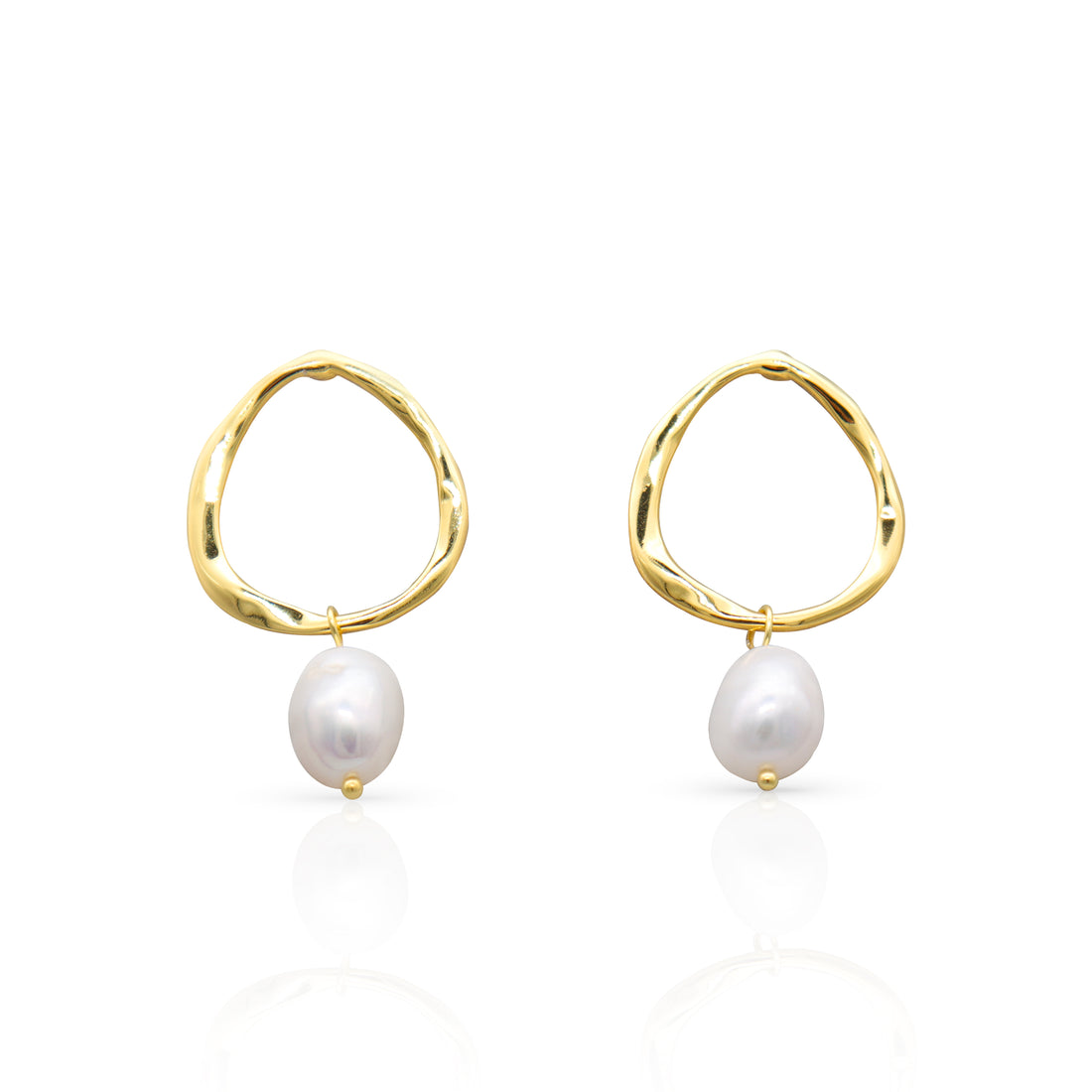 SEASHELL GOLD PEARL EARRINGS | seashell-gold-pearl-earrings | Earrings | Guerilla Choice