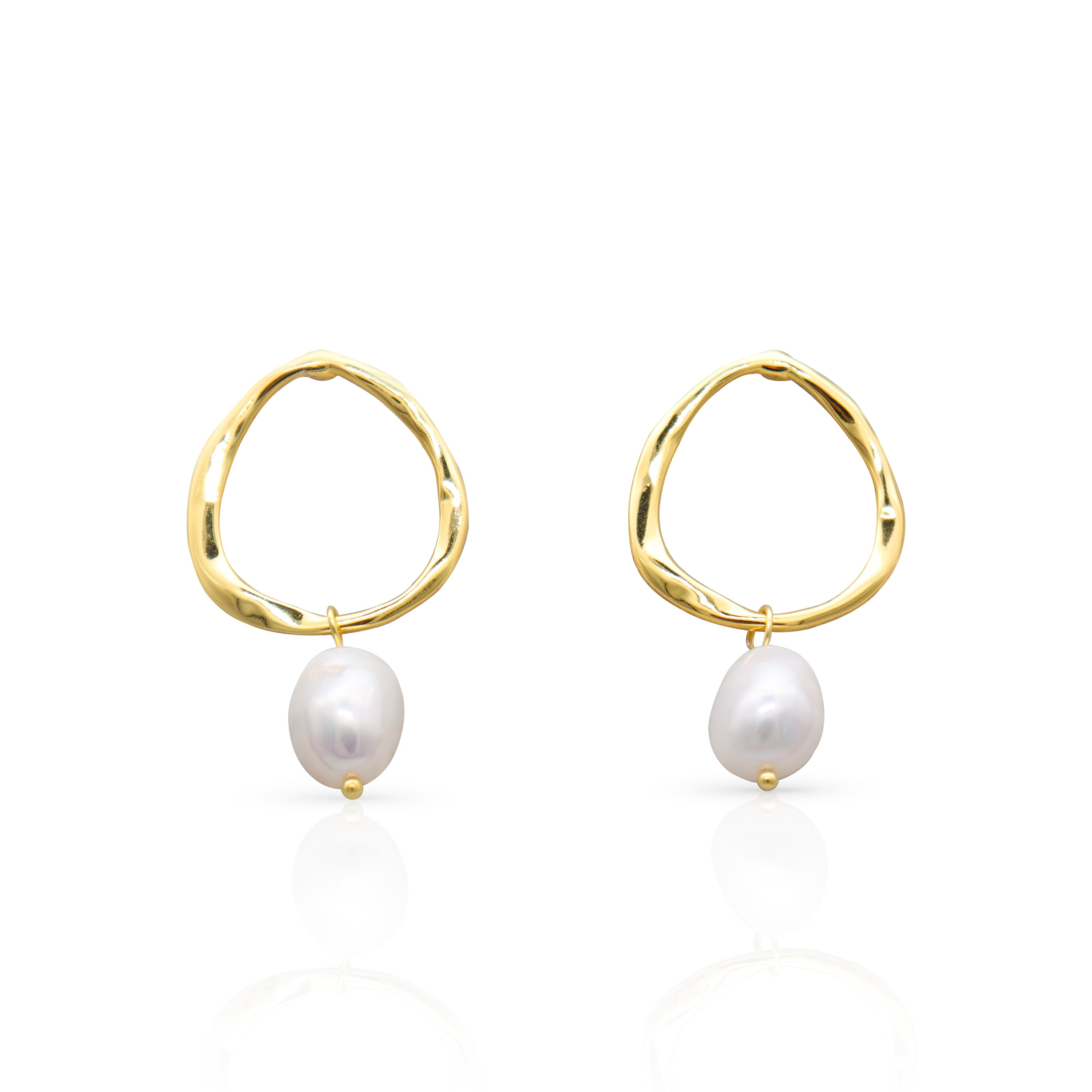 SEASHELL GOLD PEARL EARRINGS | seashell-gold-pearl-earrings | Earrings | Guerilla Choice