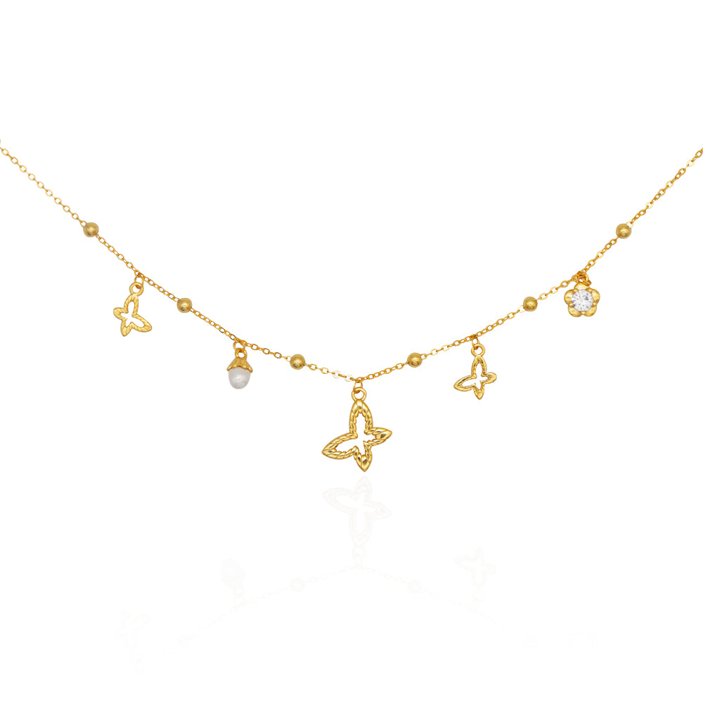 JASMINE CHARM GOLD NECKLACE | jasmine-charm-gold-necklace | Necklace | Guerilla Choice