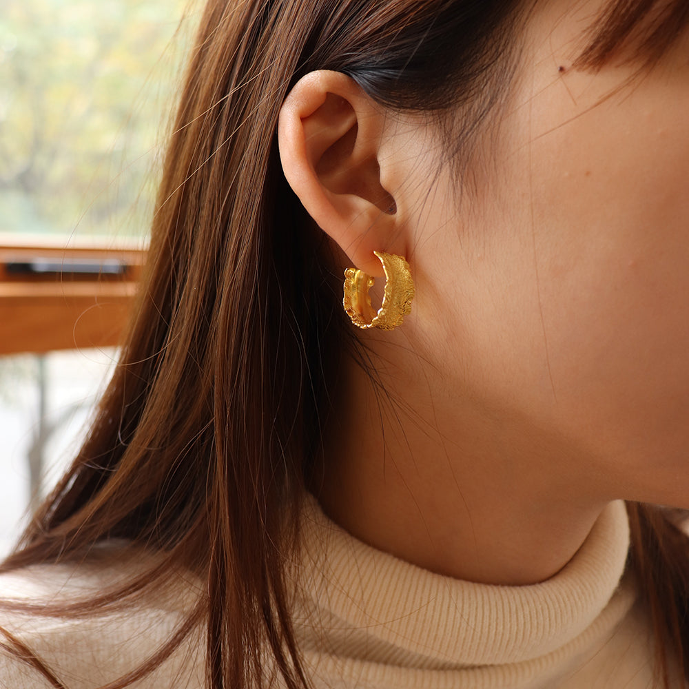 LAVENDER GOLD EARRINGS | lavender-gold-earrings | Earrings | Guerilla Choice