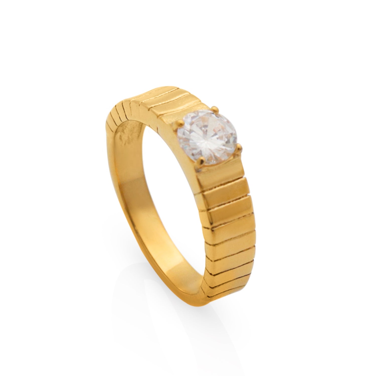 Cossete Crystal Gold Ring | cossete-crystal-gold-ring | Ring | Guerilla Choice