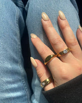 Cossete Crystal Gold Ring | cossete-crystal-gold-ring | Ring | Guerilla Choice